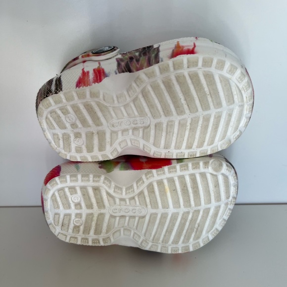 CROCS Toddler Fleece/Fur/Fuzzy lined shoes 5C - Picture 10 of 11